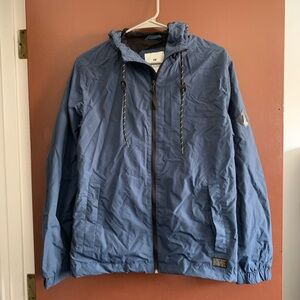 H&M Slate Blue Hooded Lightweight Windbreaker Jacket Size S